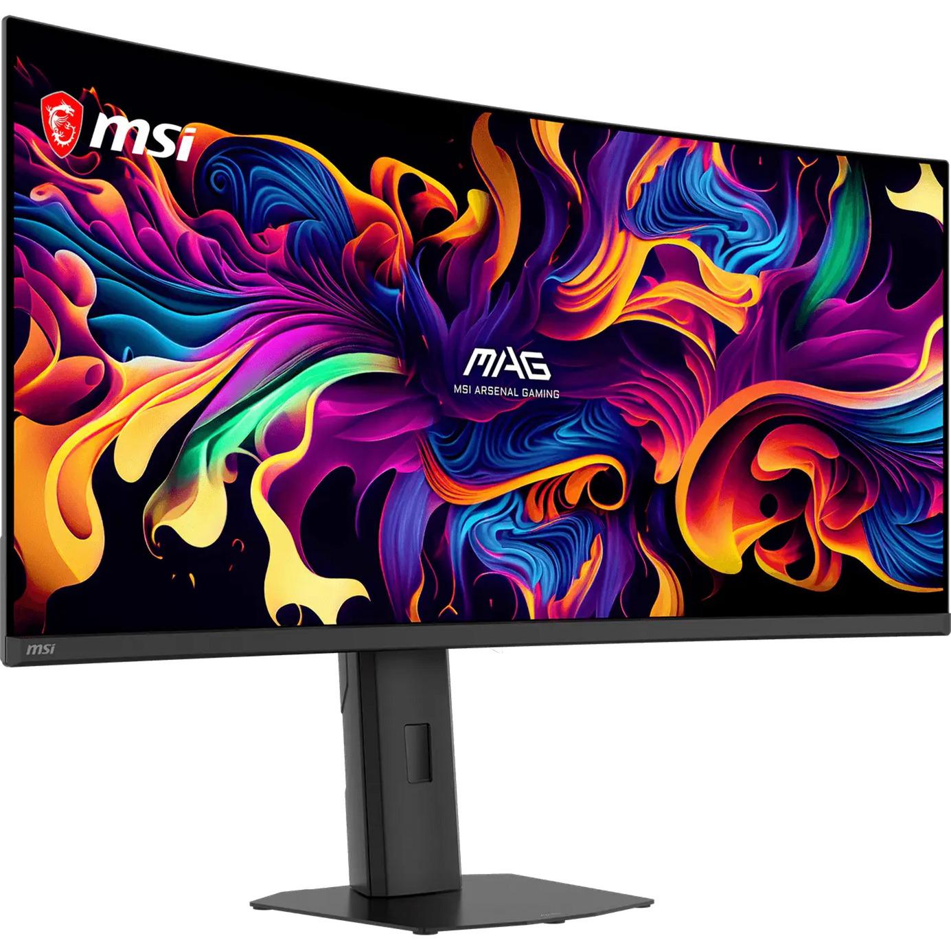 Monitor Gaming MSI MAG 341CQP QD-OLED X28 / 34″ / UWQHD QD-OLED Curved / 280 Hz / 0.03 ms / DisplayPort + HDMI + USB-Hub - Zezë - 2