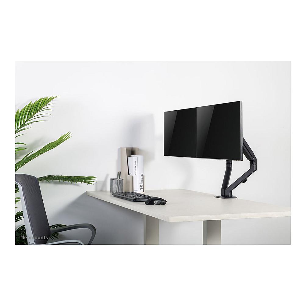 Mbajtëse për Monitor Neomounts FPMA-D650DBLACK / 2 Monitorë / 17"-27" / 7kg për Monitor / Coil Spring / Clamp-Grommet / Tilt +90° deri -45° / Swivel 180° / Rotacion 360° - Zezë - 15