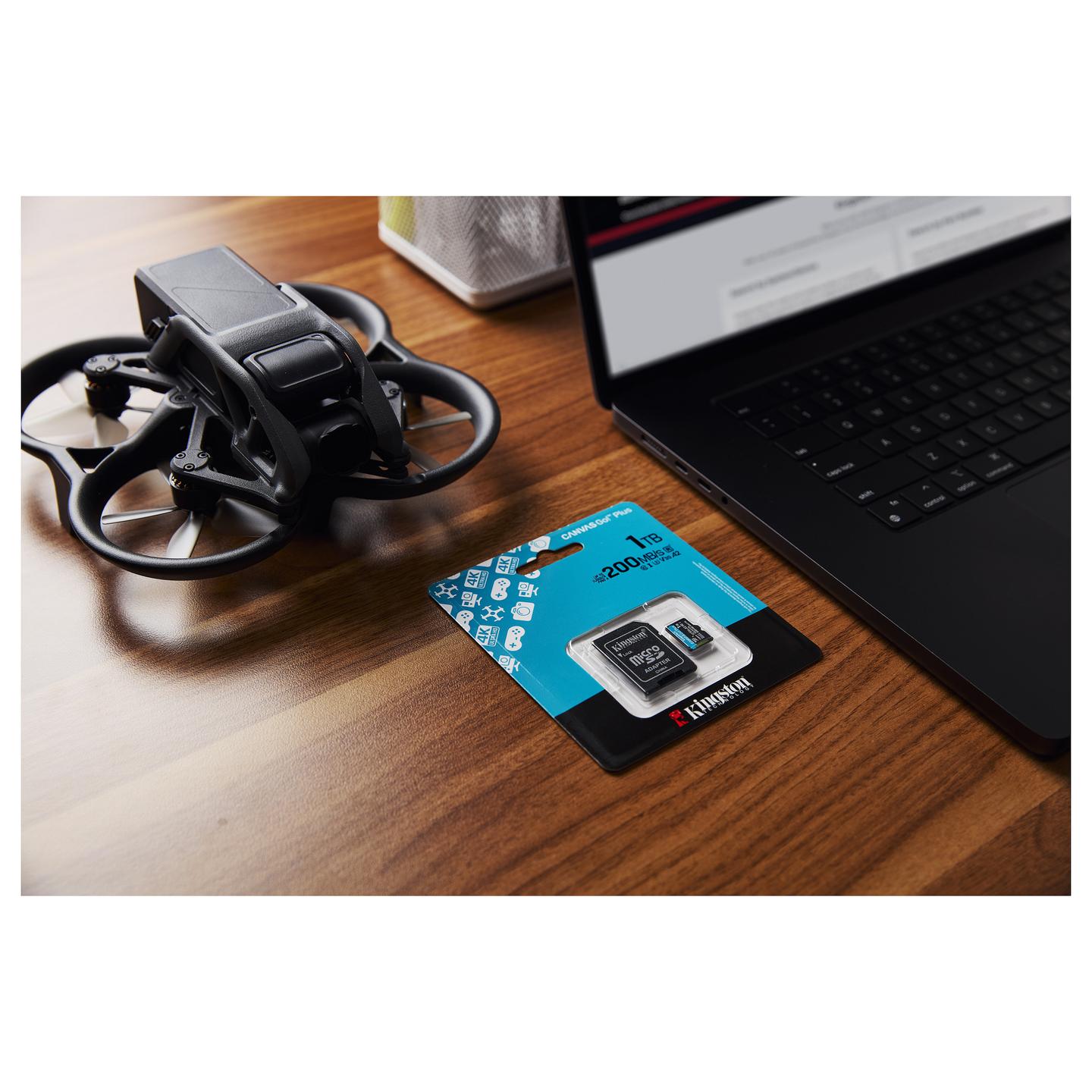 Kartë Memorie SD Kingston Canvas Go! Plus, 1TB, SDXC, UHS-I, U3, V30, 200MB/s Read, 160MB/s Write - Zezë - 9