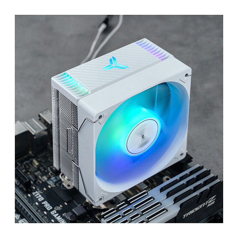 FtohĂ«s pĂ«r Procesor Jonsbo CR-1000 EVO RGB / 120mm PWM Fan / 4Ă Heatpipe / RGB / AM4/AM5 / LGA1150/1151/1155/1156/1200/1700/1851 â BardhĂ« - 5