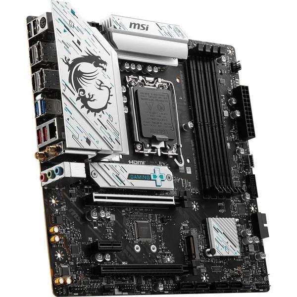 Pllakë Amë MSI B760M GAMING PLUS WIFI, Intel B760, LGA1700, DDR5, Micro-ATX, 2x M.2, PCIe 4.0, Wi-Fi 6E, Bluetooth 5.3, 2.5G LAN – Zezë - 3