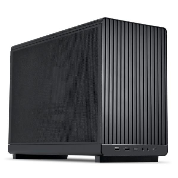 Kasë Lian Li DAN Cases A3-mATX / Mini Tower / Micro-ATX / Tempered Glass / Wood Edition - Bardhë