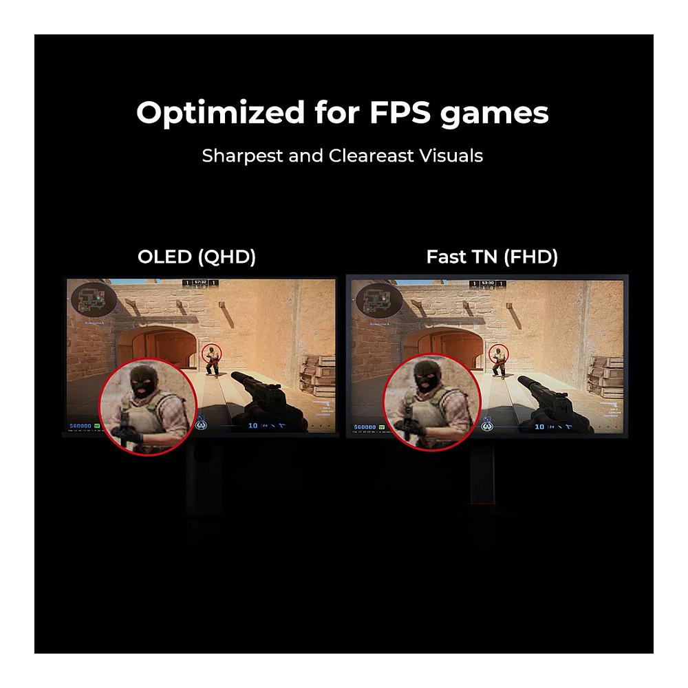 Monitor Gaming BenQ ZOWIE XL2566X+ / 24.1" Full HD 400Hz 0.3ms / HDMI, DP, USB / e zezë - 12