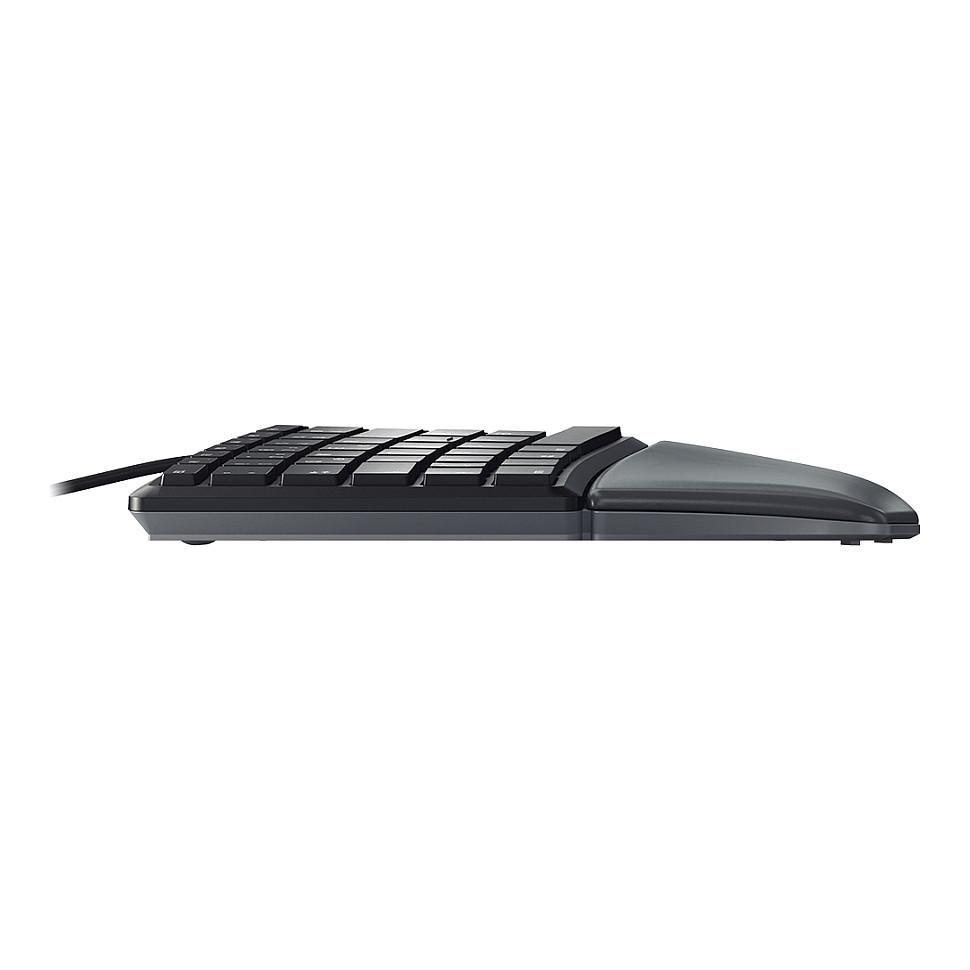 Tastierë me kabllo Cherry KC 4500 ERGO, QWERTZ (DE), Ergonomike, Full-Size, USB-A, Mbështetëse për Pëllëmbë – Zezë - 12