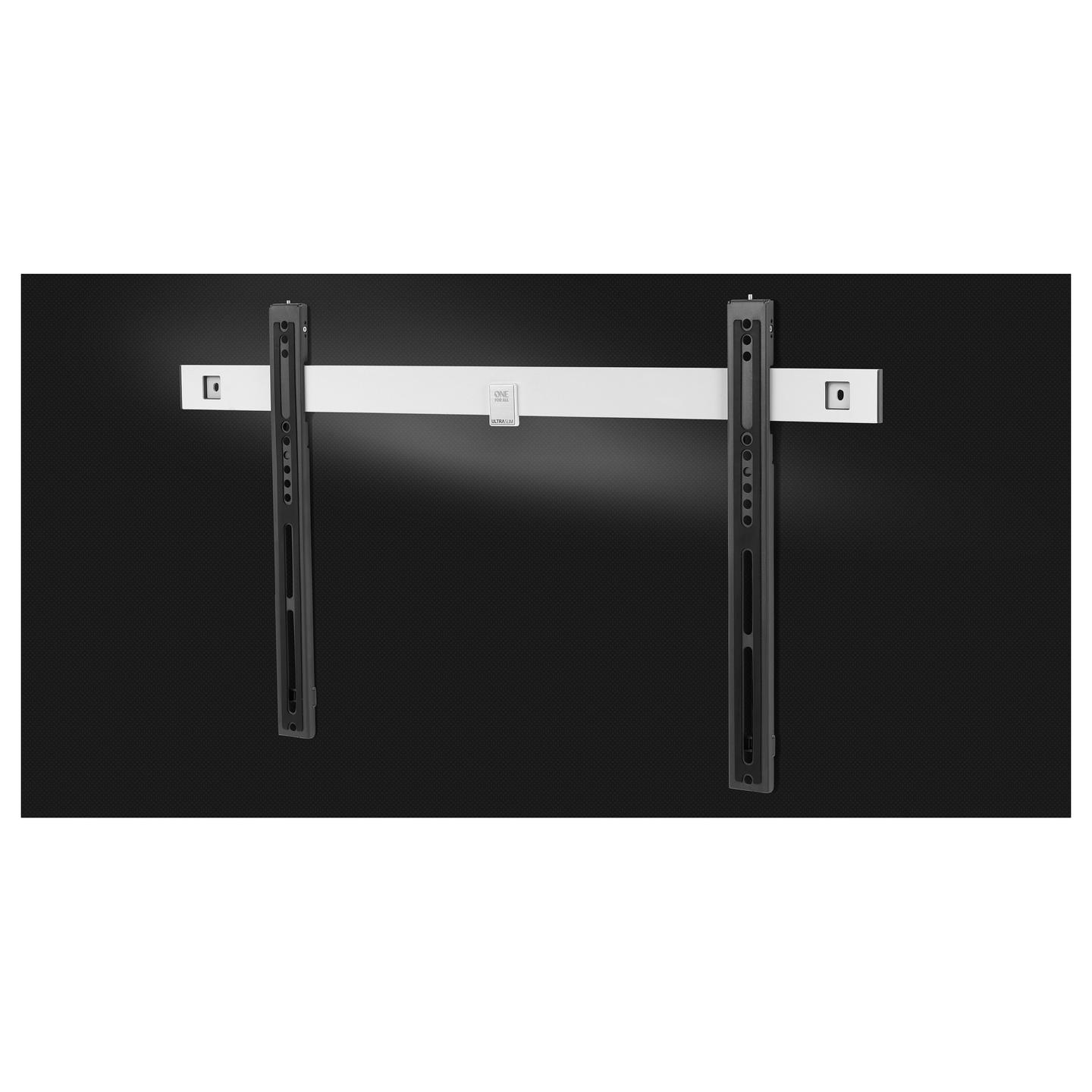 Mbajtëse Muri për TV One For All WM6611 / 32"-90" / 80kg / Fixed / Ultra Slim - Bardhë & Zezë - 2