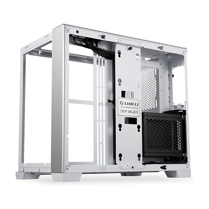 Kasë Lian Li O11 Dynamic Mini / Mid Tower / E-ATX / Dual Chamber / Tempered Glass - Bardhë - 2