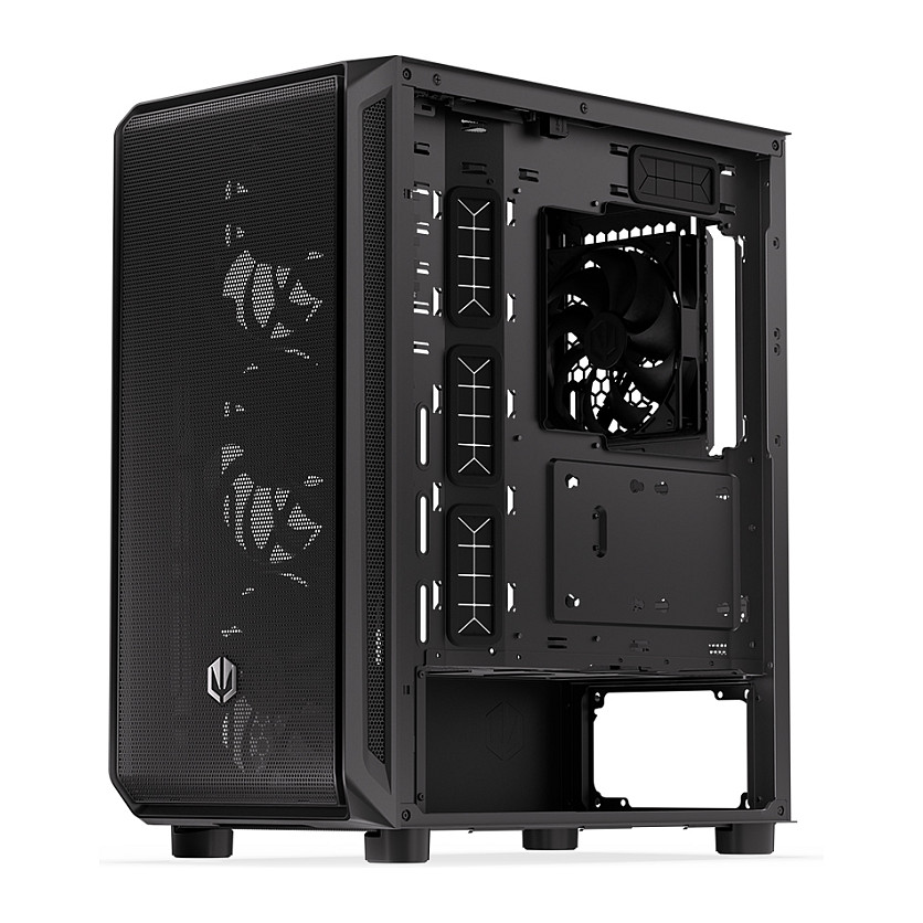 Kasë PC ENDORFY EY2A010 / Midi Tower / 3x 140mm Fan Para / 1x 140mm Fan Mbrapa / SSD 2.5" / HDD 2.5"/3.5" - Zezë - 16