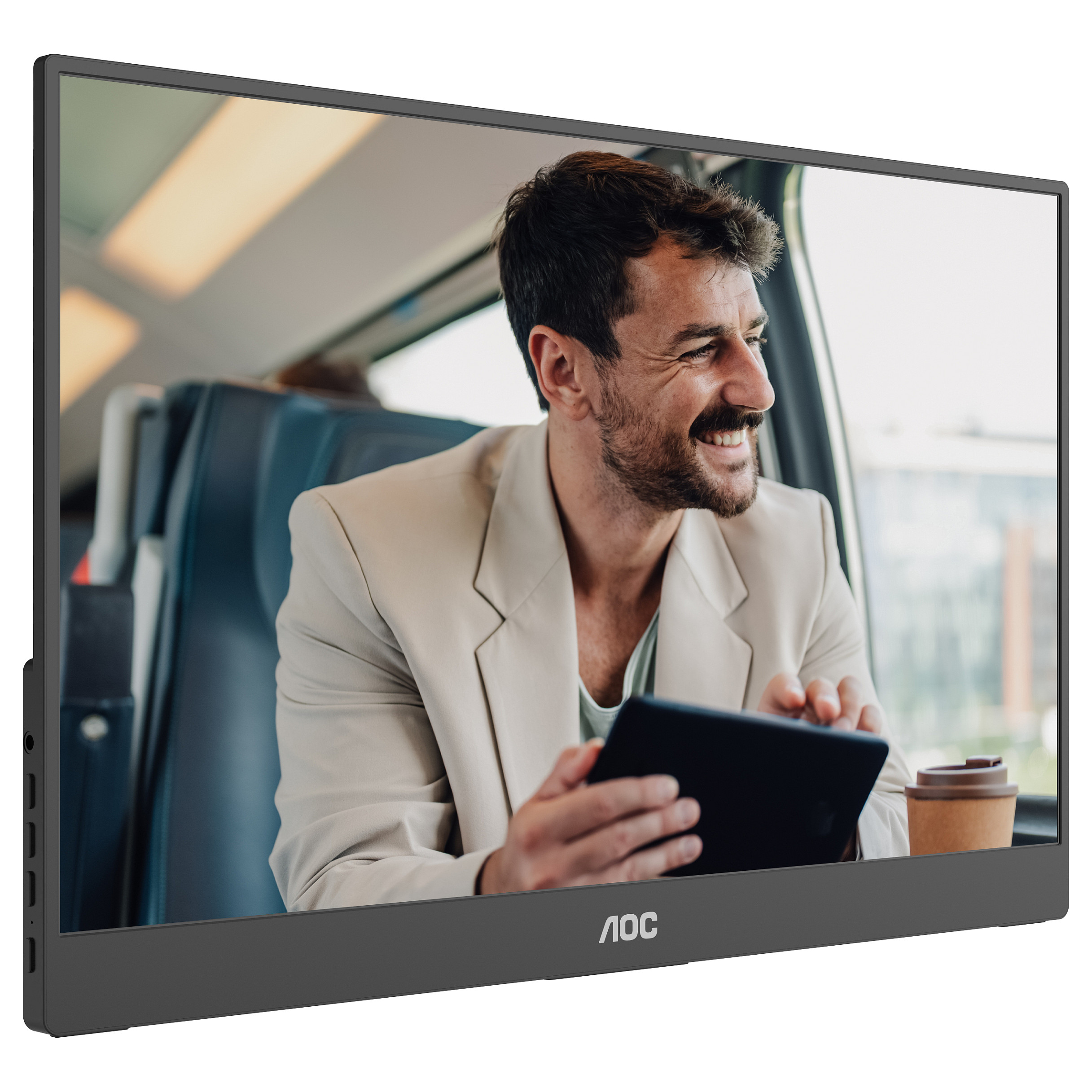 Monitor Portativ AOC 16T20E2 / 15.6" / Full HD IPS / 60Hz / 5ms / USB-C+Mini HDMI+Speakers - Zezë - 7