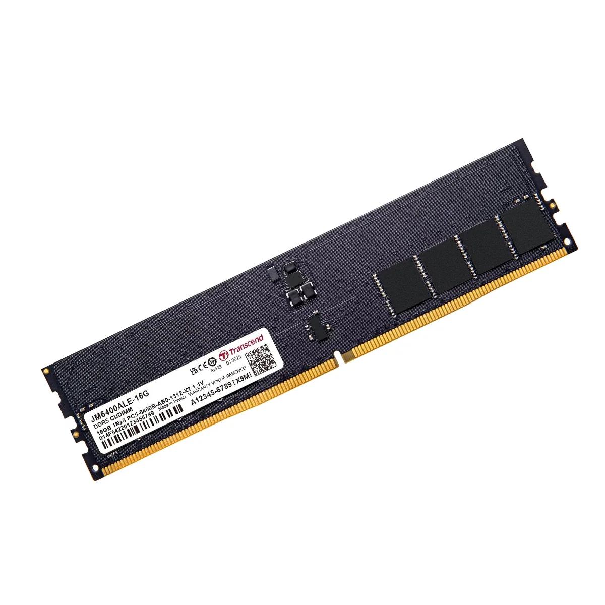 RAM Memorie DDR5 Transcend JM6400ALE-16G, 16GB, CUDIMM, 6400MHz, CL52, 288-pin - Zezë - 2
