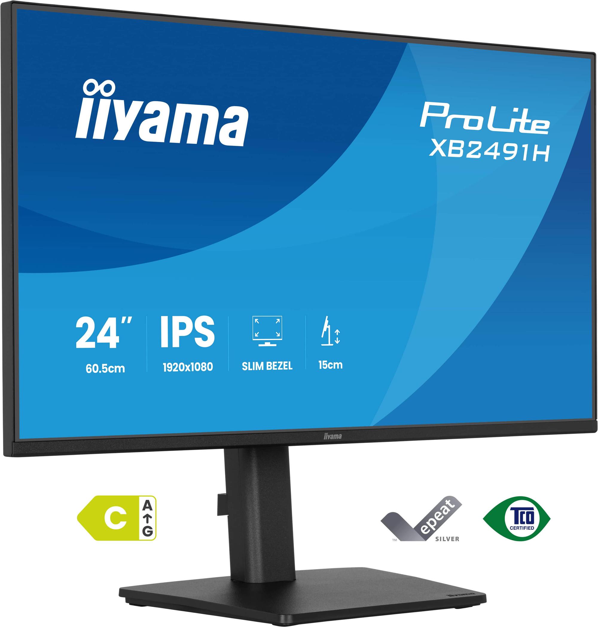 Monitor iiyama ProLite XB2491H-B1 / 23.8" / Full HD IPS / 120Hz / 1ms / HDMI+DisplayPort - Zezë - 2