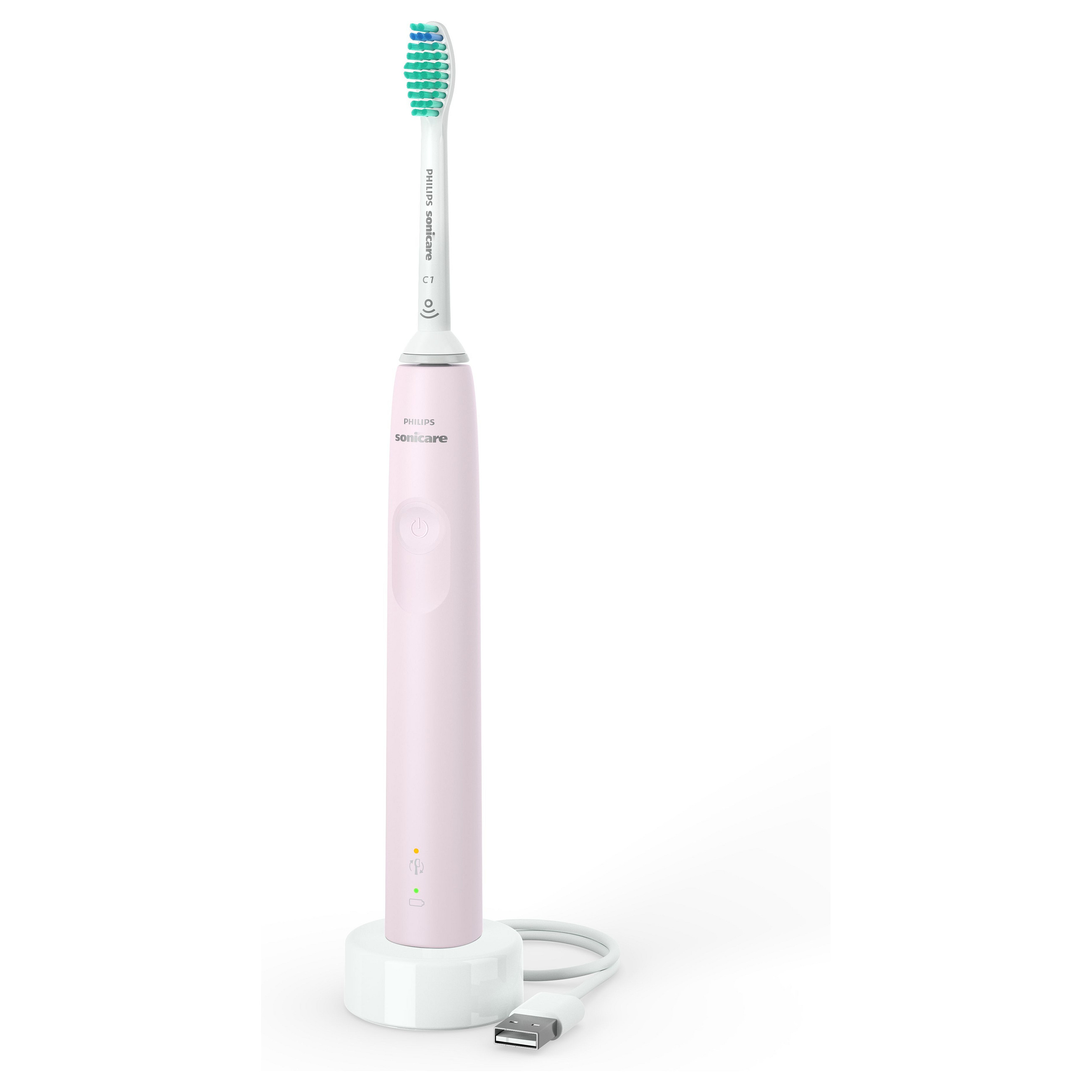 Furçë dhëmbësh elektrike Philips Sonicare 3100 Series HX3671/11 / Sonic / 31.000 lëvizje/min / Sensor Presioni / SmartTimer / QuadPacer / 14 Ditë – Rozë/Bardhë - 2