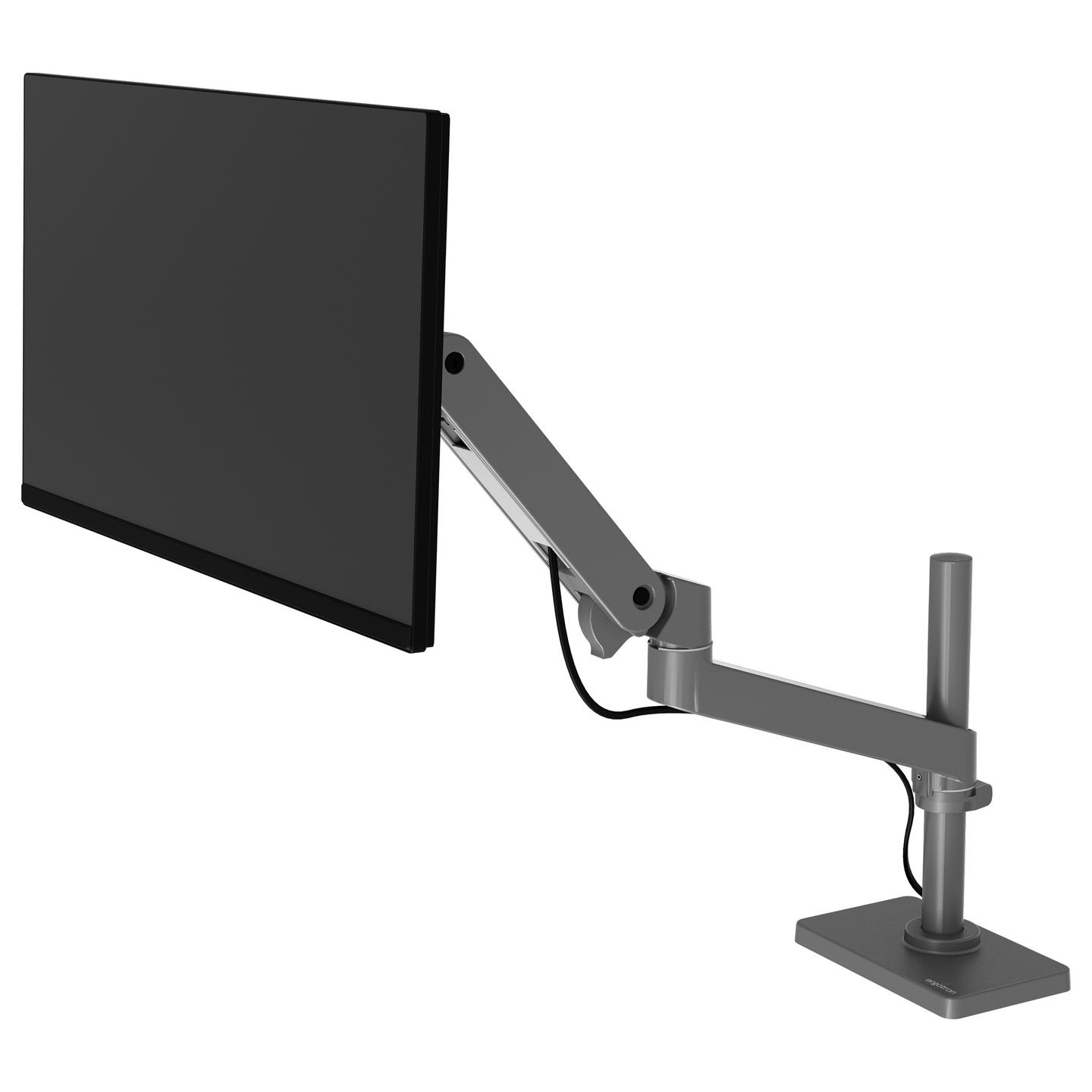 Mbajtëse për Monitor Ergotron LX Pro 45-695-293, 1 Monitor, deri 34", 10kg, VESA 75 × 75 / 100 × 100mm, Shtyllë 30.4cm - Gri e Errët, Zezë - 2