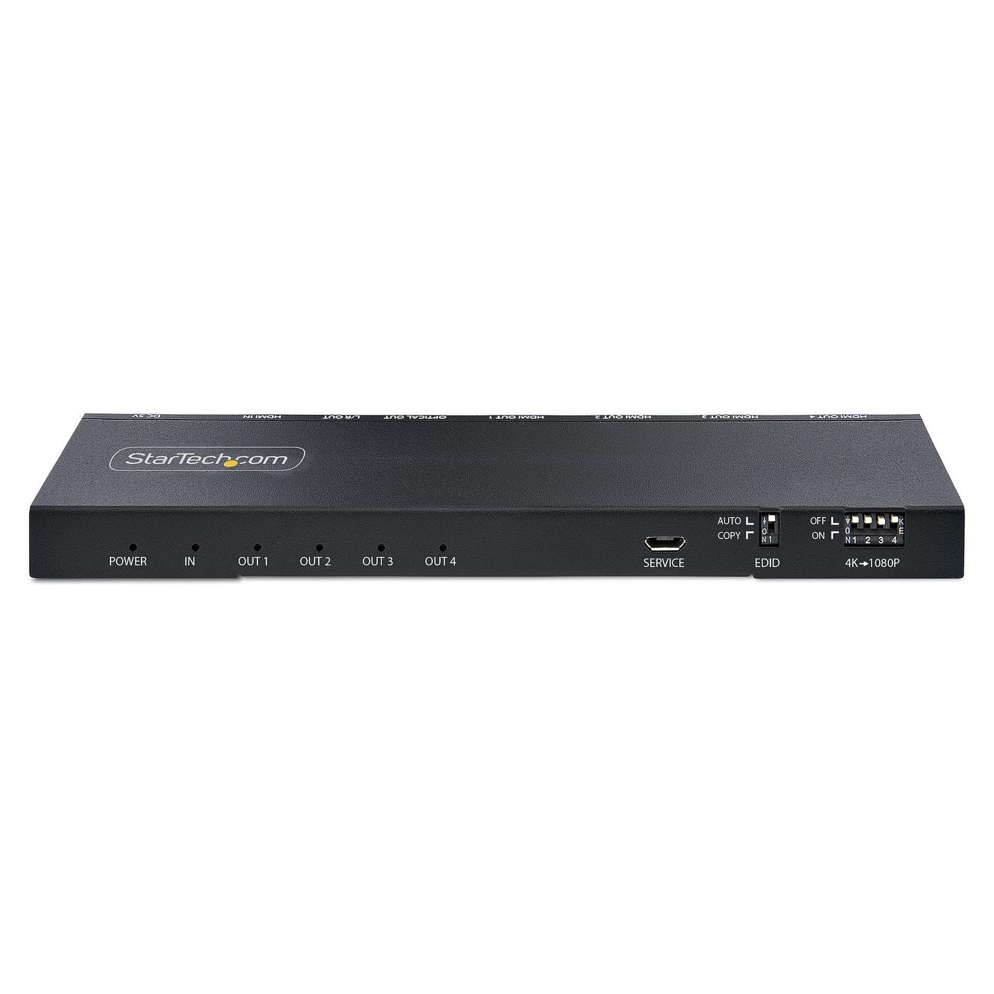 Splitter Video HDMI StarTech.com HDMI-SPLITTER-44K60S, 1 Hyrje, 4 Dalje, 4K 60Hz, HDMI 2.0b – Zezë - 3
