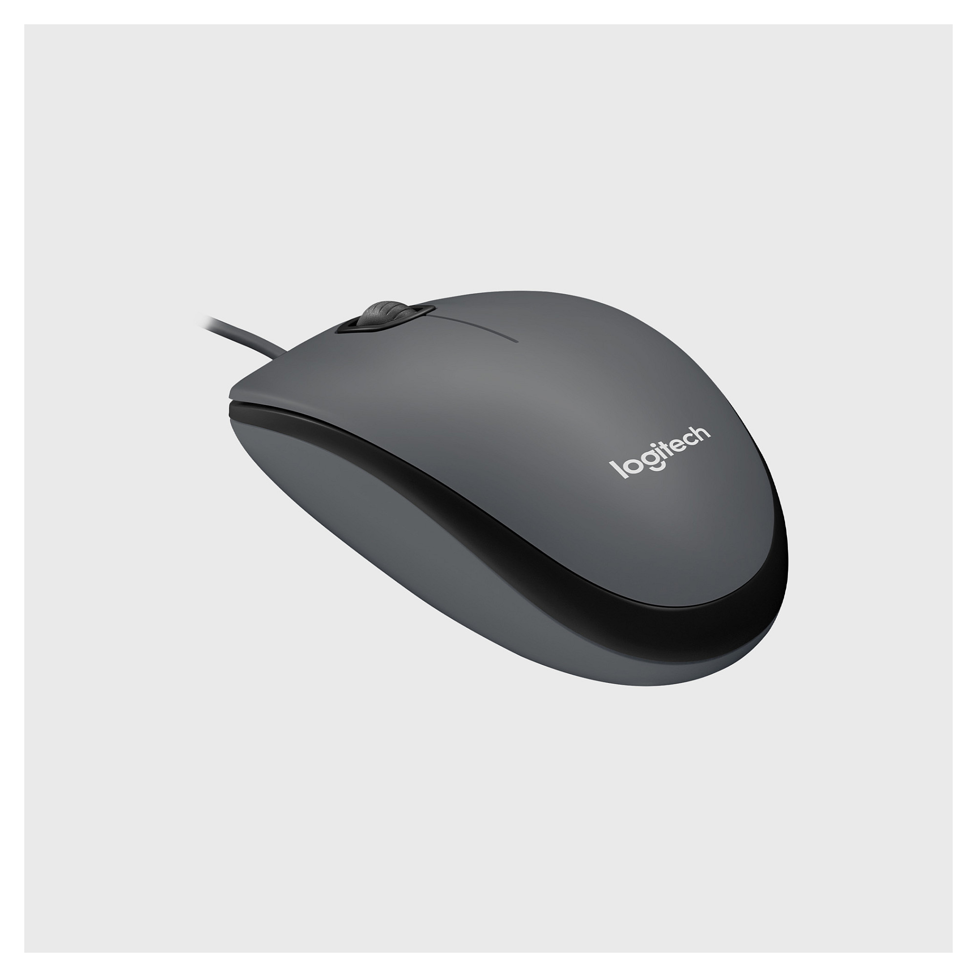 Logitech M100 – Maus me Kabllo USB, Optik, 1000 DPI, 3 Butona – Zezë - 2