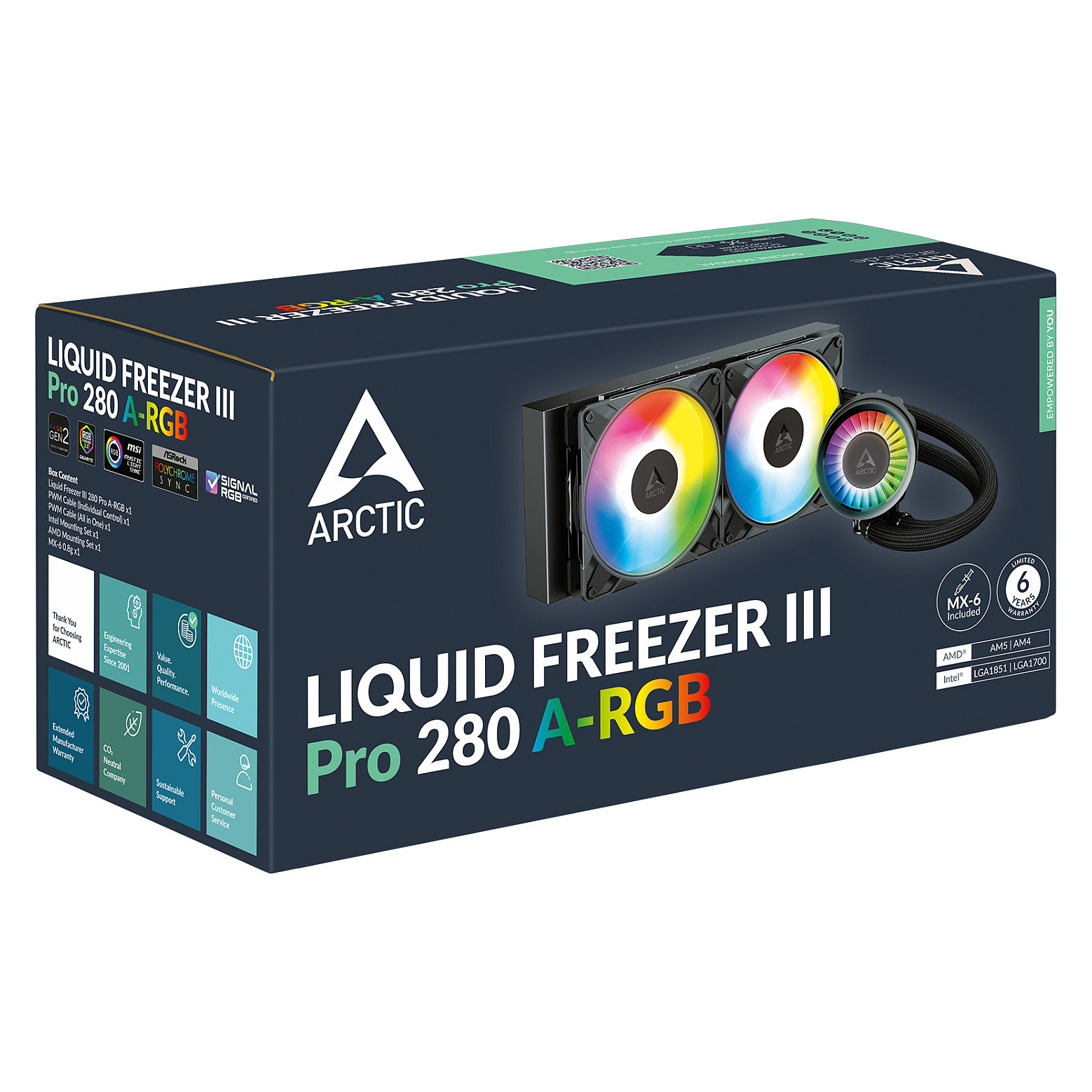 Ftohës për Procesor ARCTIC Liquid Freezer III Pro / 280mm / AIO / VRM Fan / A-RGB – Zezë - 6