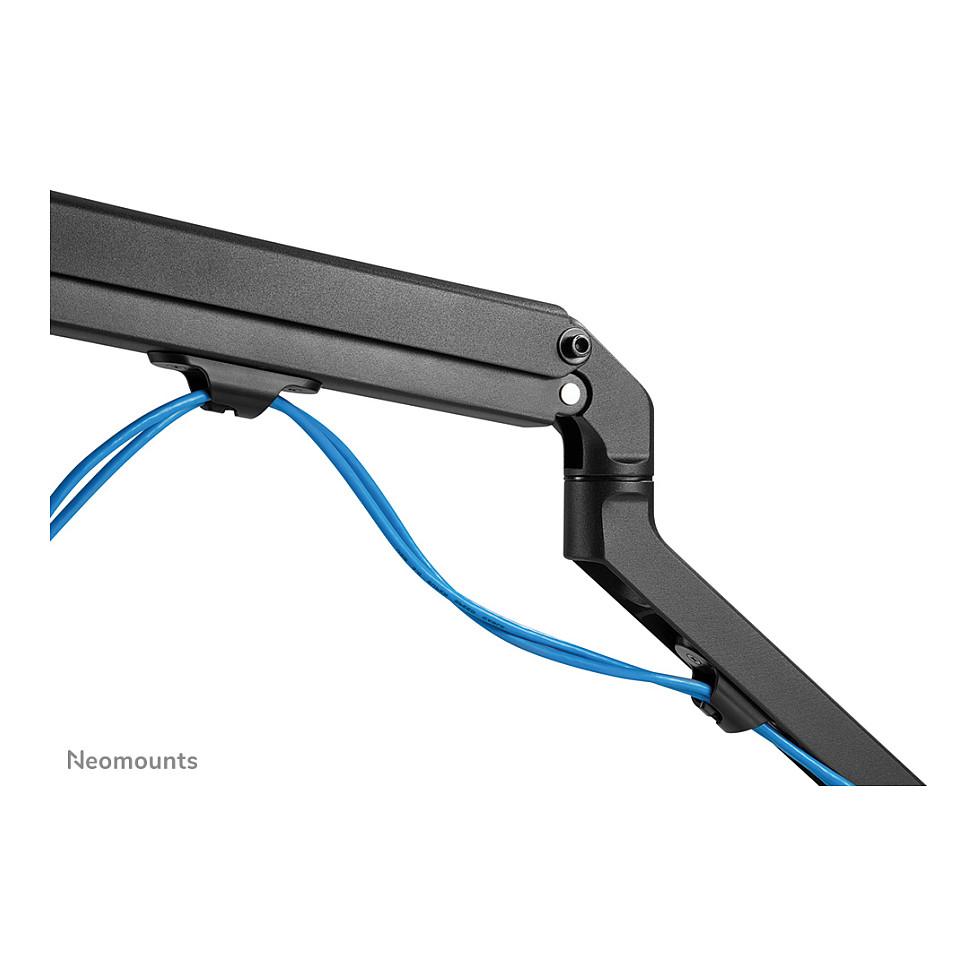 Mbajtëse për Monitor Neomounts FPMA-D650DBLACK / 2 Monitorë / 17"-27" / 7kg për Monitor / Coil Spring / Clamp-Grommet / Tilt +90° deri -45° / Swivel 180° / Rotacion 360° - Zezë - 10
