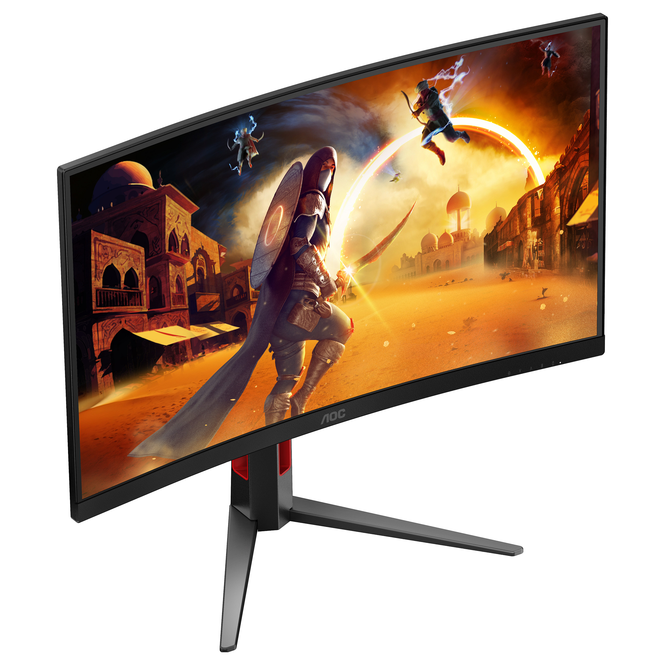 Monitor Gaming AOC G4 C27G4Z2 / 27" / Full HD VA Curved / 240Hz / 1ms / - Zezë+Kuqe - 10