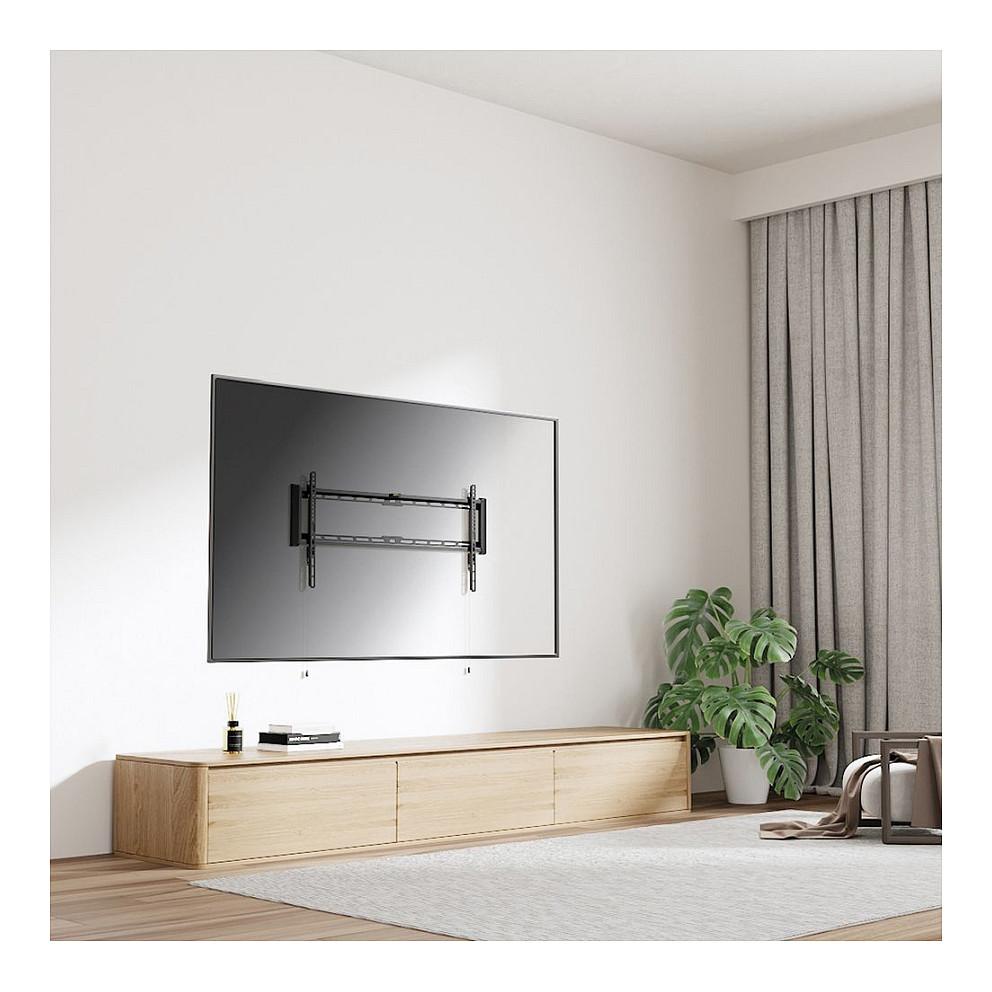 Mbajtëse për TV VALUE 17.99.1224 , 43–90" , deri 75kg , fikse , VESA 200x200–800x400 - Zezë - 2