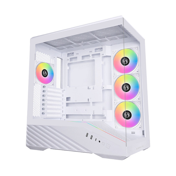 Kasë Lian Li VECTOR V100 / Midi Tower / ATX / ARGB / Tempered Glass - Bardhë