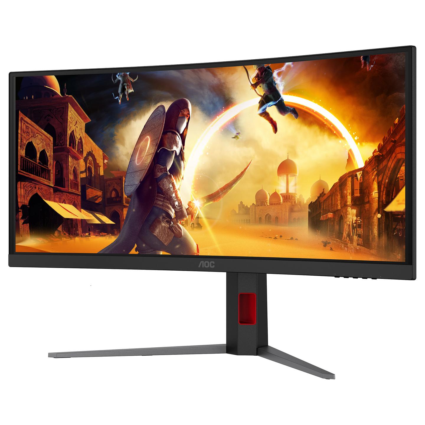 Monitor Gaming AOC CU34G4CA, 34", UWQHD Fast VA Curved, 180Hz, 1ms, HDMI+DP+USB-C+USB - Zezë - 4