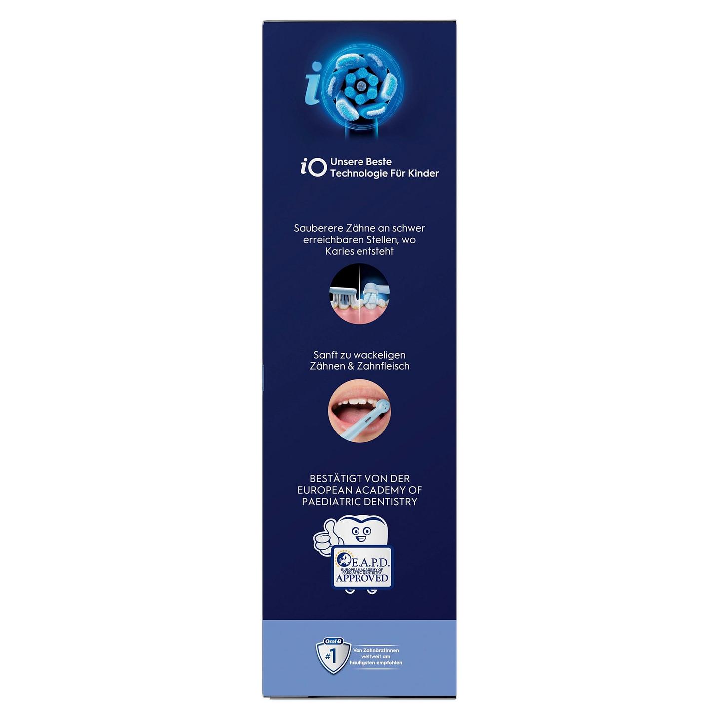 Furçë dhëmbësh elektrike për fëmijë Oral-B iO Kids 6+ / Stitch / 3 Modalitete / Kohëmatës 2 Minuta / Kuti Udhëtimi – Blu/Bardhë - 4