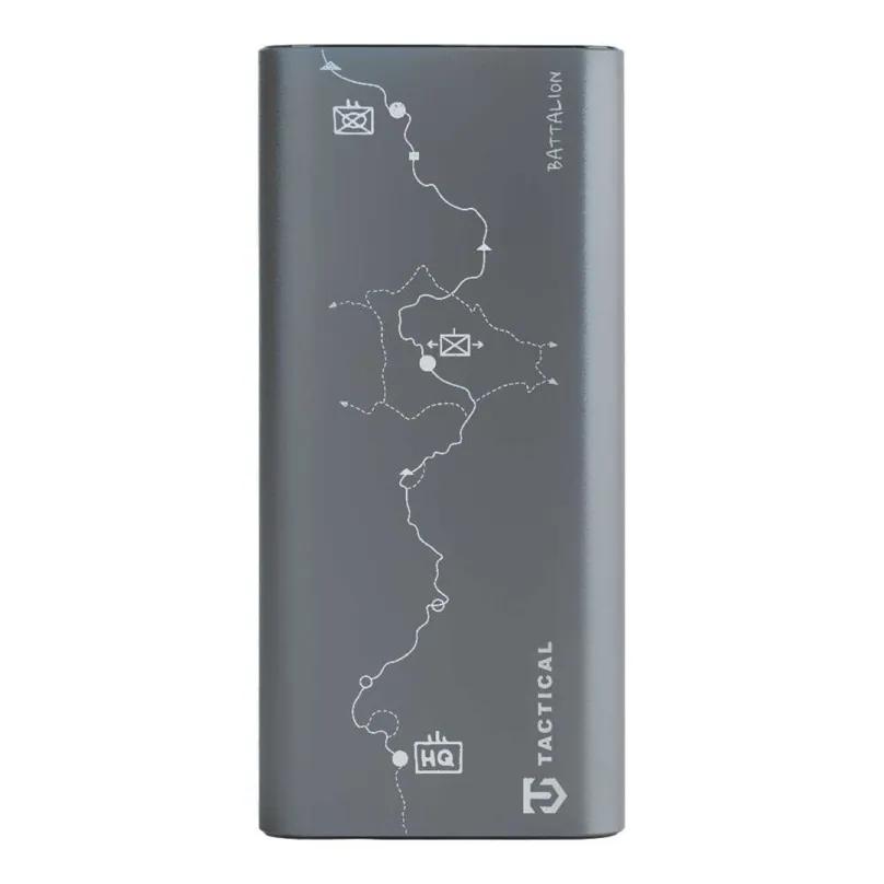 Powerbank Tactical Squad Battalion, 20000 mAh, 65 W, 2× USB-C, 1× USB-A, Ekran TFT – Gri - 2