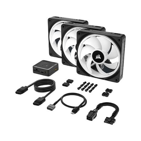 Ftohës për Kasë Corsair iCUE LINK QX120 / 120mm / 480-2400 RPM / RGB / PWM / 3-Pack – Zezë - 7