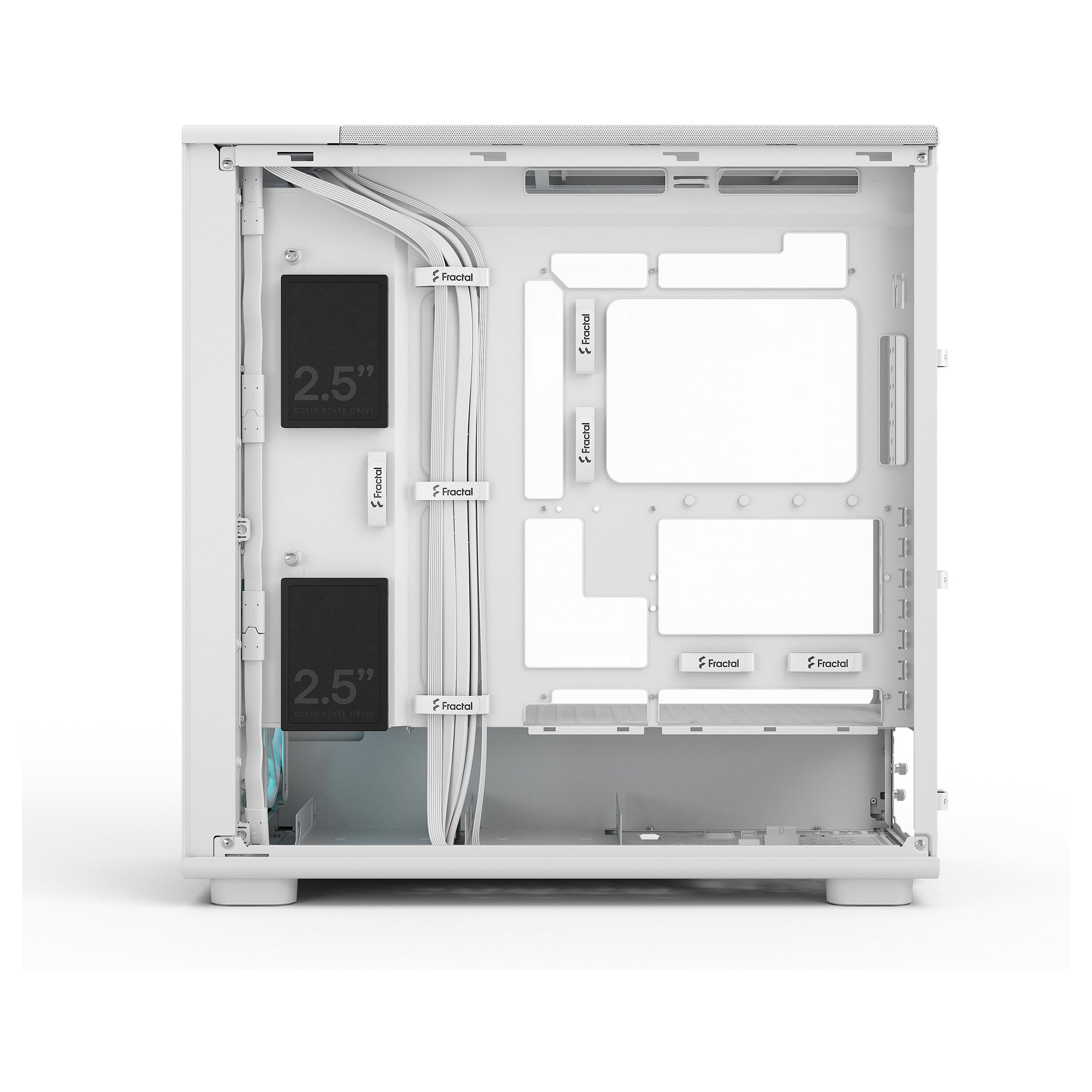 Kasë PC Fractal Design Epoch XL / Mid Tower / E-ATX + ATX / 3x 140mm Fan / Tempered Glass - Bardhë - 11