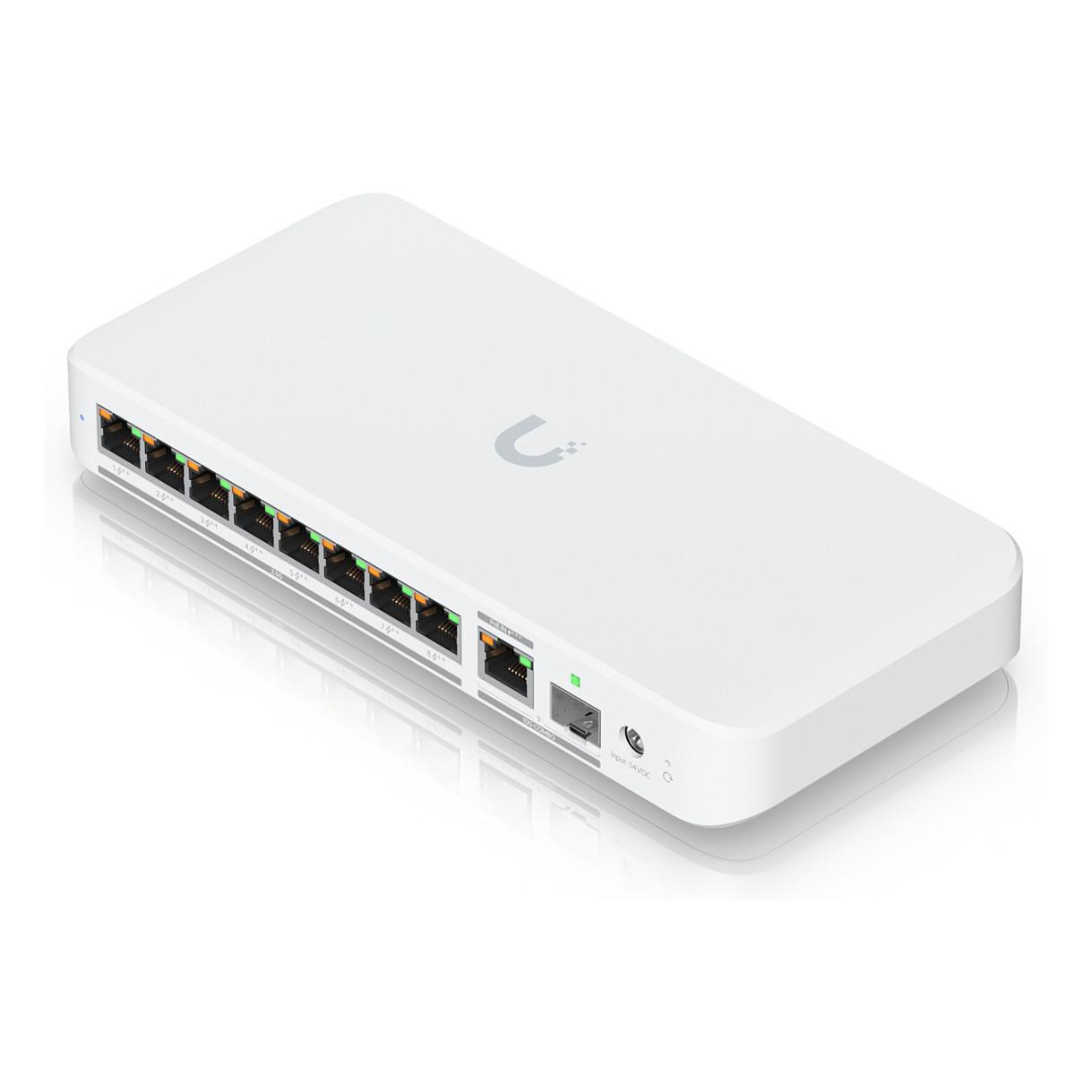 Ubiquiti, UniFi Flex 2.5G PoE (USW-Flex-2.5G-8-PoE), Switch, 8× 2.5GbE RJ-45 PoE++, 1× 10GbE RJ-45, 1× 10G SFP+, 60 Gbps, VLAN – Bardhë - 5