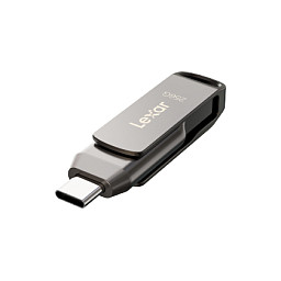 USB Flash Drive Lexar JumpDrive D400 / 256GB / USB-C + USB-A / USB 3.2 Gen 1 / 130MB/s – Gri - 2