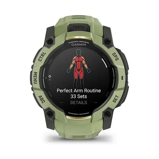 Orë e mençur Garmin Instinct 3, 50mm, AMOLED, GPS, 10 ATM, Limited Edition - Gjelbër - 7