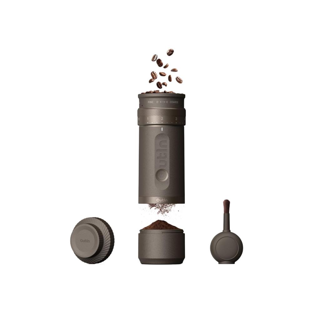 Mulli Elektrik Portativ për Kafe OutIn Fino OTCG-01-TB, 28 Nivele Bluarjeje, 38 mm, 25 g – Kafe - 2