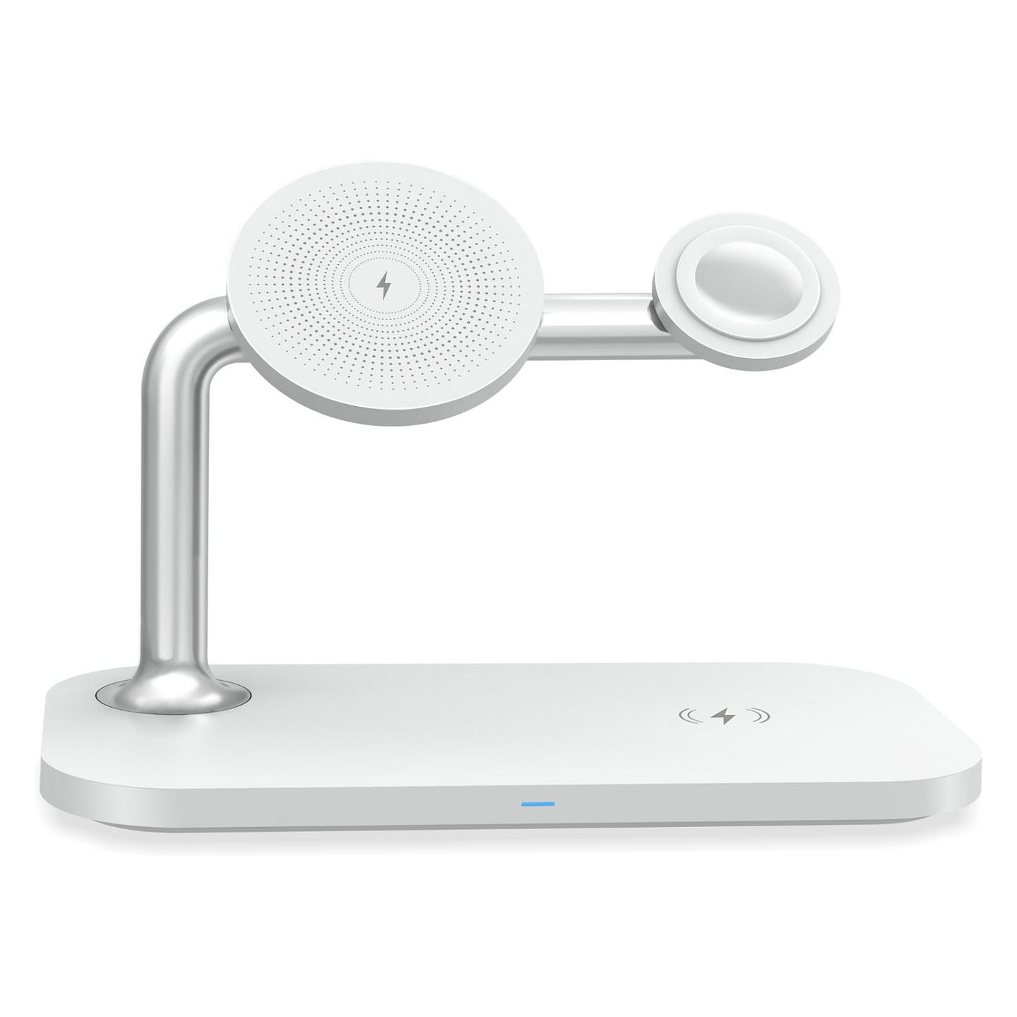 Karikues RealPower ChargeAIR Mag / MagSafe / Karikim Wireless / 15W / 3 pajisje – Bardhë - 2