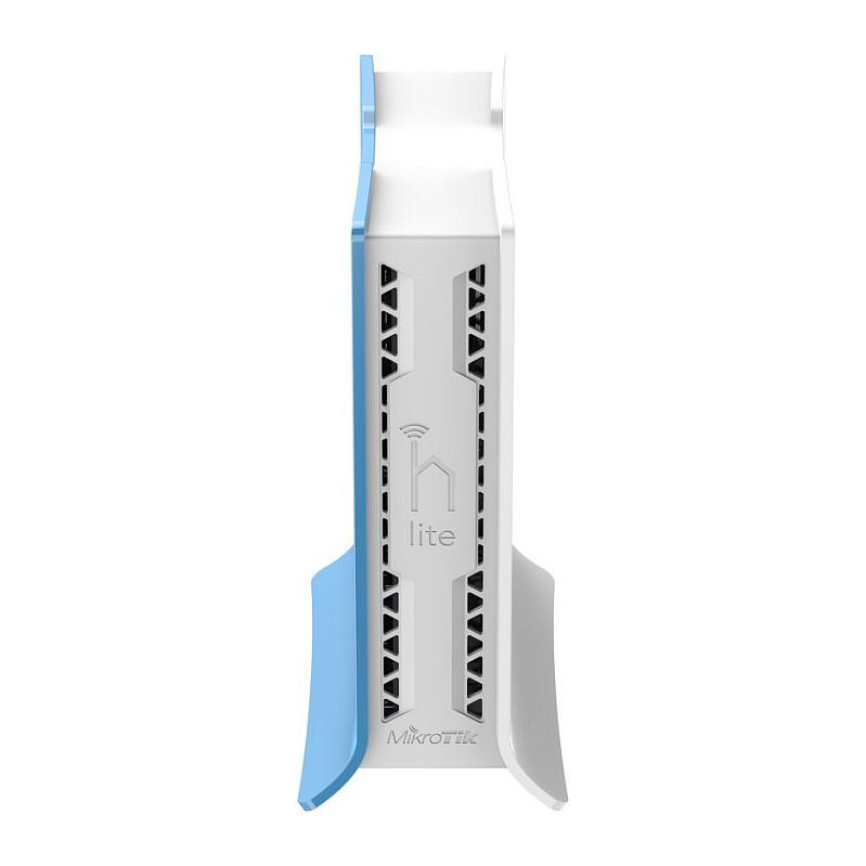 Access Point MikroTik hAP lite TC, Wi-Fi 4, 2.4GHz, 2×2 Dual-Chain, 4× Fast Ethernet, RouterOS - Bardhë/Blu - 6