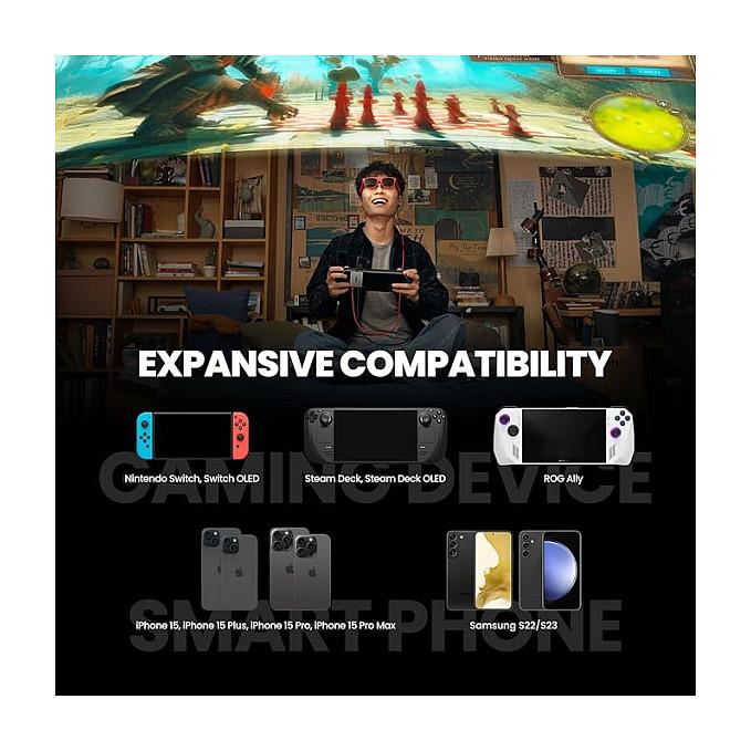 Aksesorë për Syze Virtuale XREAL X7007 / USB-C / 120Hz / 45W - Gri - 4