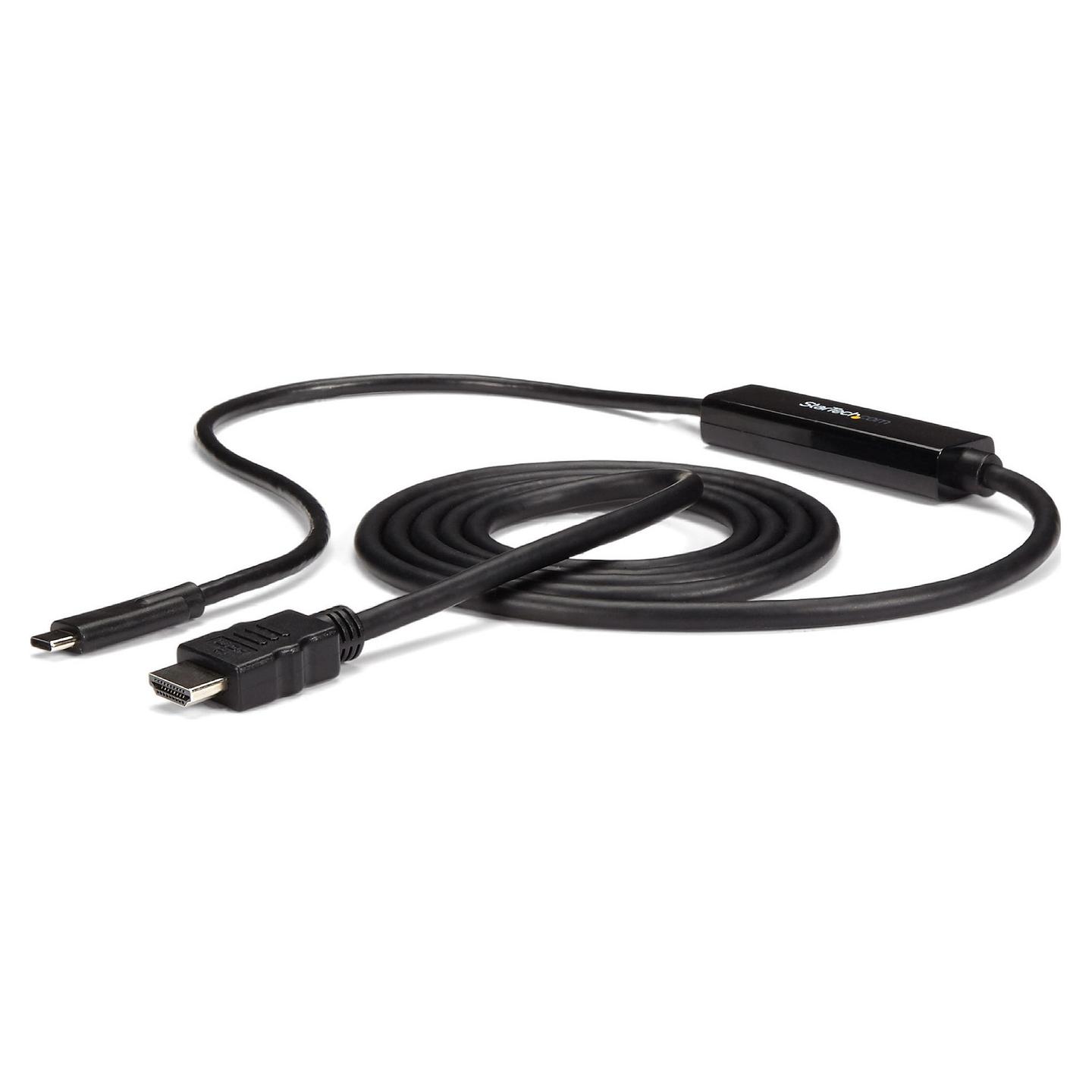 Kabllo USB StarTech.com CDP2HDMM2MB / USB-C në HDMI / 2m / 4K 60Hz - Zezë