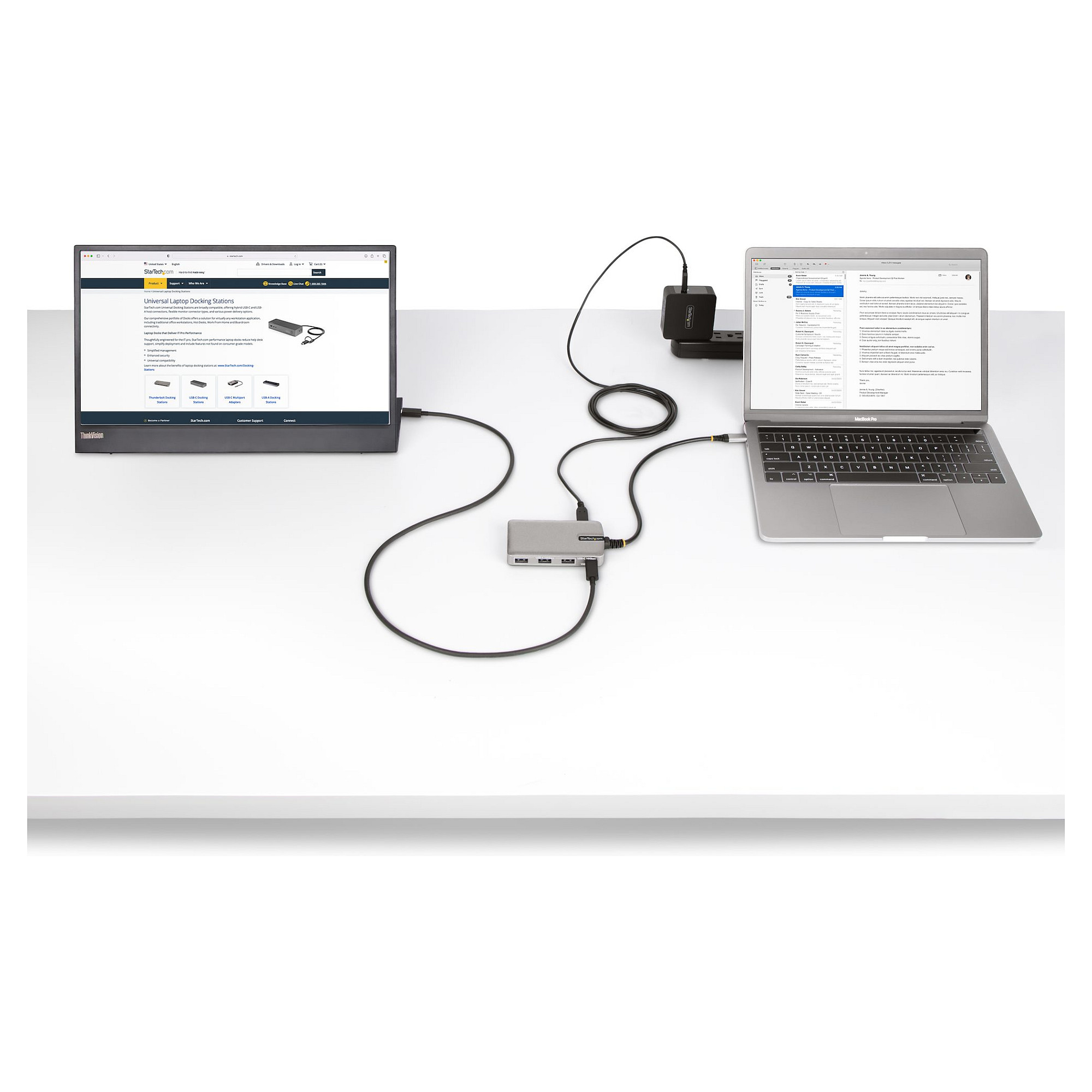 Hub StarTech HB31C3A1CDPPD3 / 3x USB-A + 1x USB-C DP 4K60 / 100W PD / 10Gbps – Argjend - 6