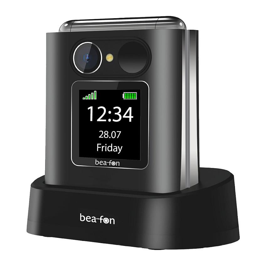 Telefon i thjeshtë Bea-fon Fold10, Single SIM, 2.2", Bluetooth, FM Radio, 0.3MP, 1000mAh - Zezë/Argjendtë - 4