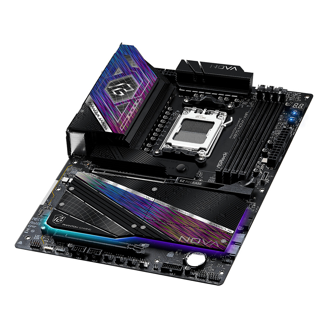 Pllakë Amë ASRock X870 NOVA WIFI / AMD AM5 / X870 / DDR5 / ATX / Wi-Fi 7 / 5GbE LAN - 5