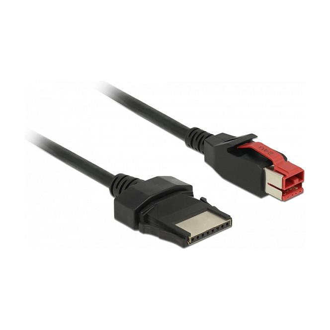 Kabllo për Furnizim me Energji DeLOCK 85481, PoweredUSB 24V në 8-pin, 5m, USB 2.0, 480Mbps - Zezë - 2