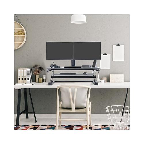 Workstation Sit-Stand Ergotron WorkFit-TL 33-406-085 / 18kg / Lift 38cm / 950mm / Tastierë / Desktop - Zezë - 5