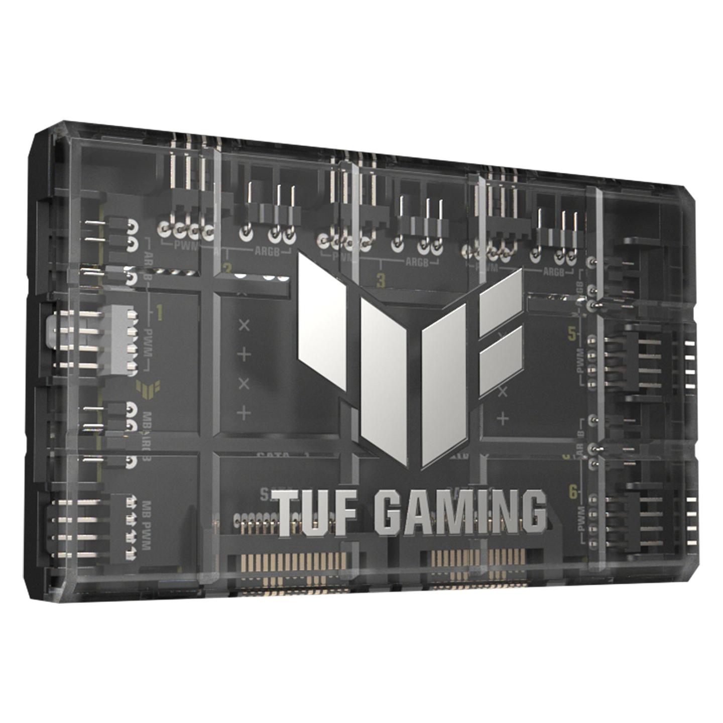 Hub për Ventilatorë dhe ARGB ASUS TUF Gaming, 6x PWM 4-pin, 6x ARGB 3-pin, 2x SATA, Montim Magnetik - Zezë - 2