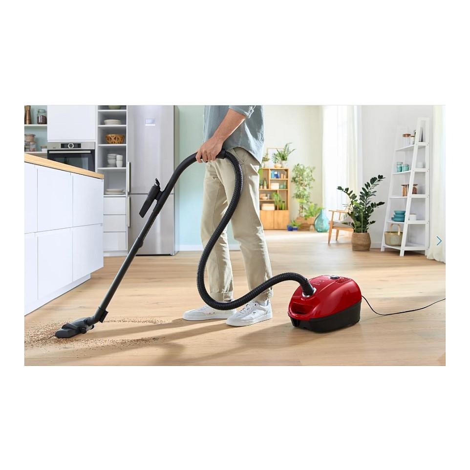 Fshesë me Vakum Bosch Serie 4 BGD38RD1H / 600W / 4L / 10m - Kuqe/Zezë - 2