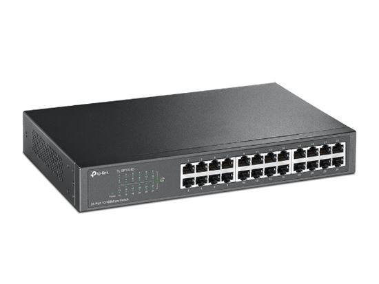 TP-Link TL-SF1024D 24-Port 10/100Mbps Unmanaged Desktop/Rackmount Switch Metalik – E Zezë - 2