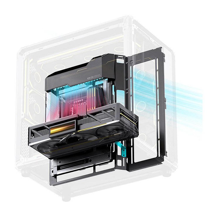 Kasë PC JONSBO X400 / Midi Tower / ATX / Back-Connect / Tempered Glass - Gri - 22