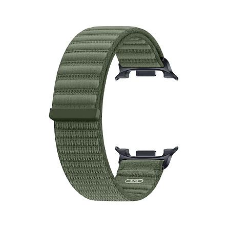 Rrip për ora Samsung Galaxy Watch9 / Fabric Band / Madhësia S/M - Gjelbër - 3