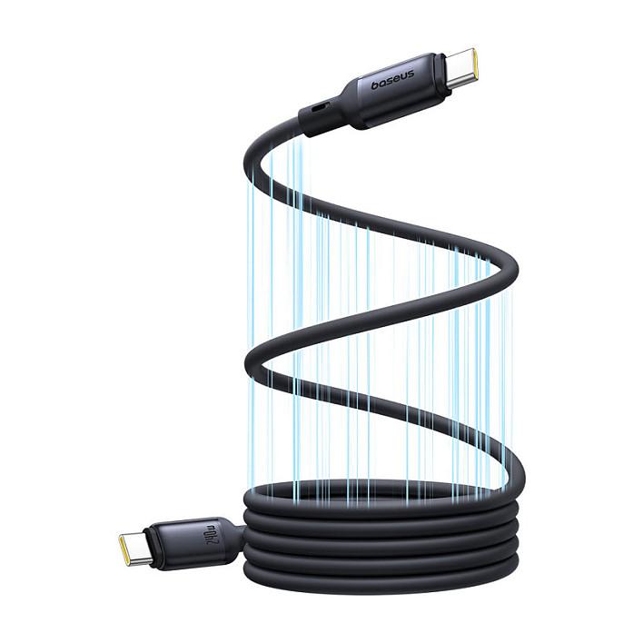 Kabllo USB Baseus PicoGo, USB-C, USB-C, 1m, 240W, Magnetike, 480Mbps - Zezë - 3