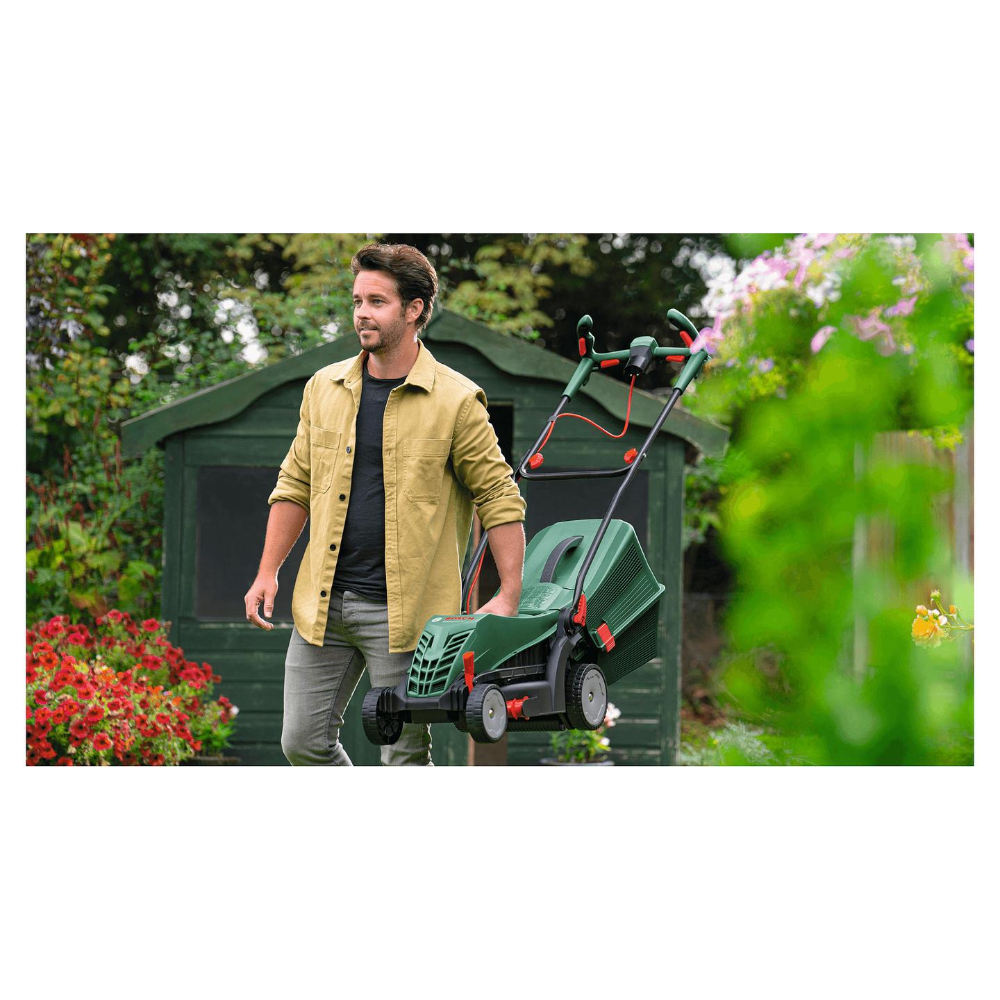 Kositëse Bari Elektrike Bosch UniversalRotak 34-405, 1300W, 34cm, 25–70mm, 40L - Gjelbër/Zezë - 5