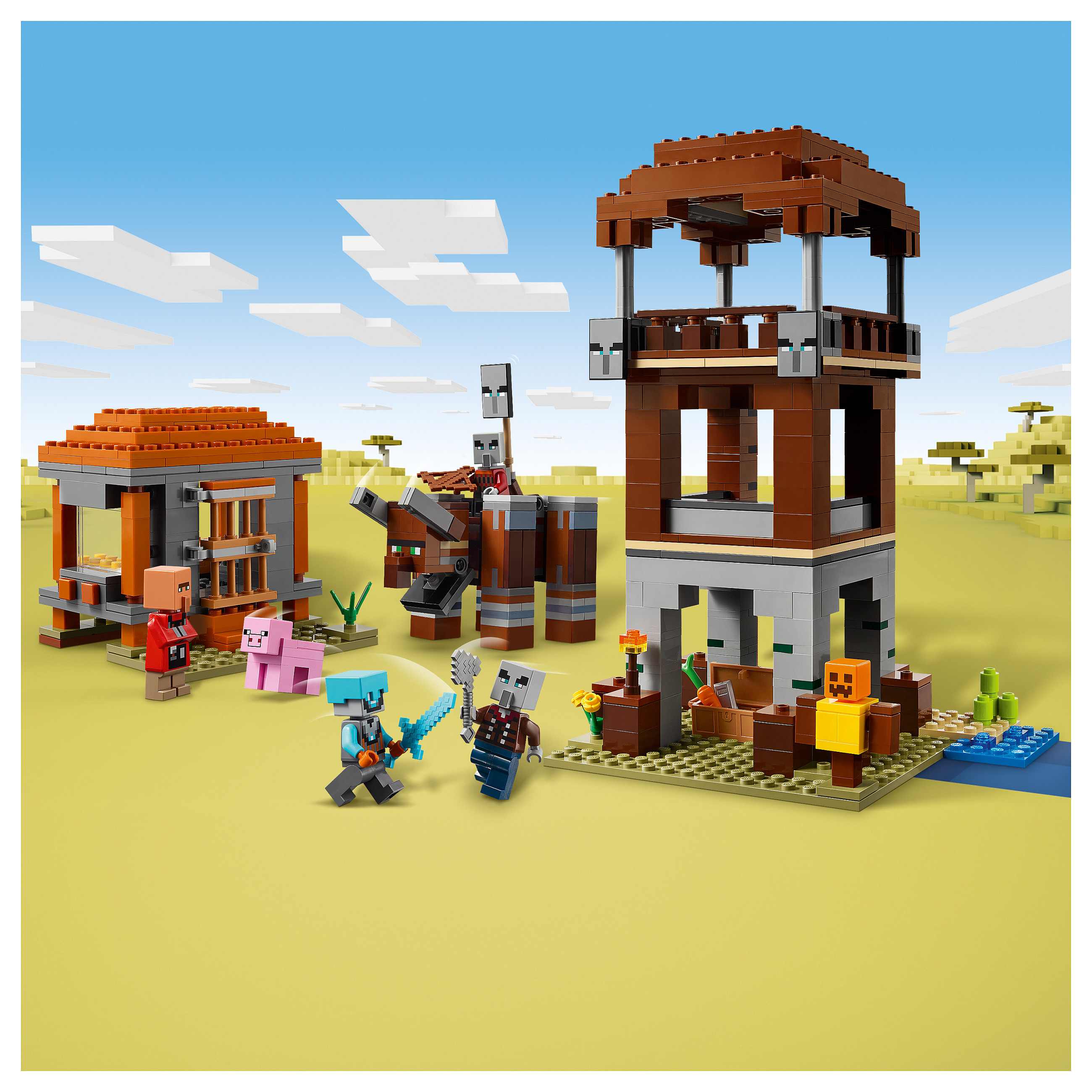 LEGO Minecraft The Pillager Outpost and Ravager - 13