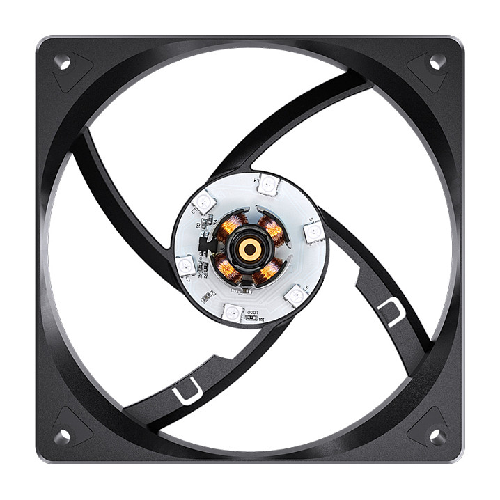 Ftohës për Kasë Jonsbo SL-120C / 120mm / 600-1500 RPM / RGB / 3-Pin – Zezë - 10